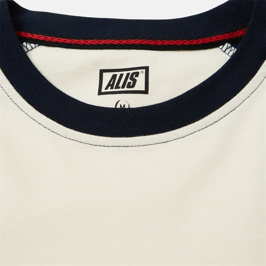 ALIS T-shirts GENTLEMAN RINGER LS TEE OFF WHITE